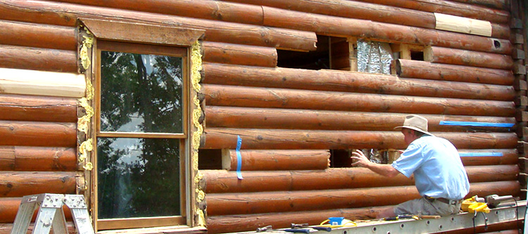 Log Home Repair Buckingham County, Virginia
