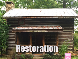 Historic Log Cabin Restoration  Buckingham County, Virginia